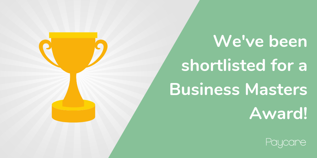We’ve been shortlisted for a Business Masters Award!