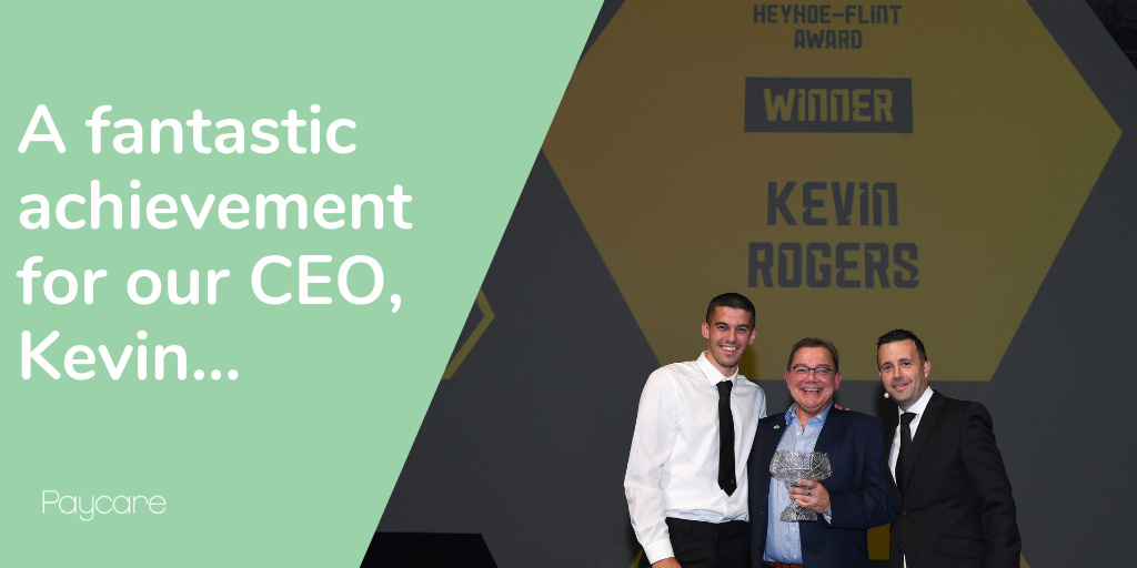 A fantastic achievement for our CEO, Kevin…
