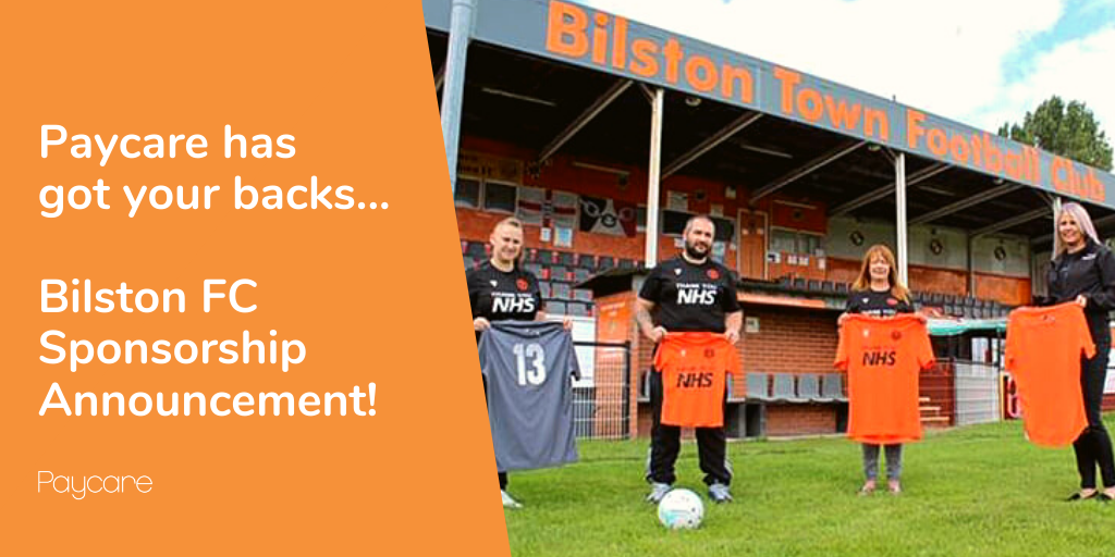 Paycare has got your backs... Bilston FC Sponsorship Announcement!