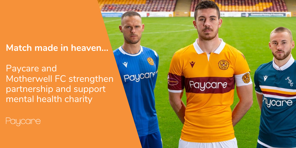Match made in heaven – Paycare and Motherwell FC strengthen partnership and support mental health charity!