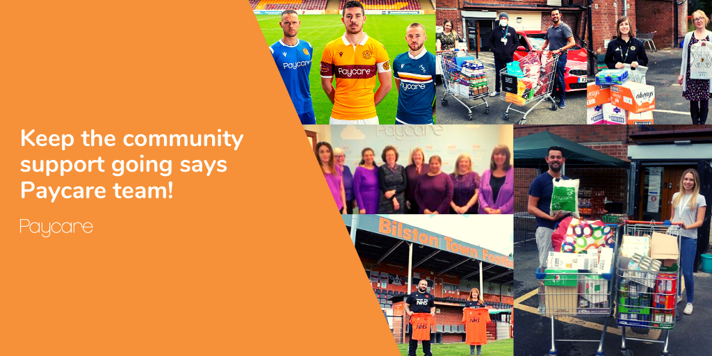 Keep the community support going says Paycare team!