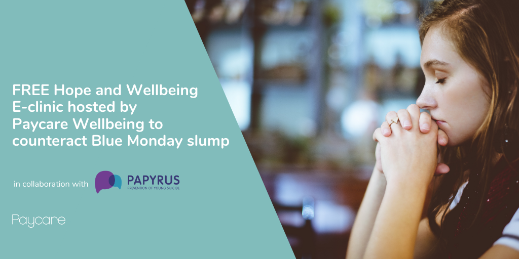 Hope and Wellbeing E-clinic to counteract Blue Monday slump