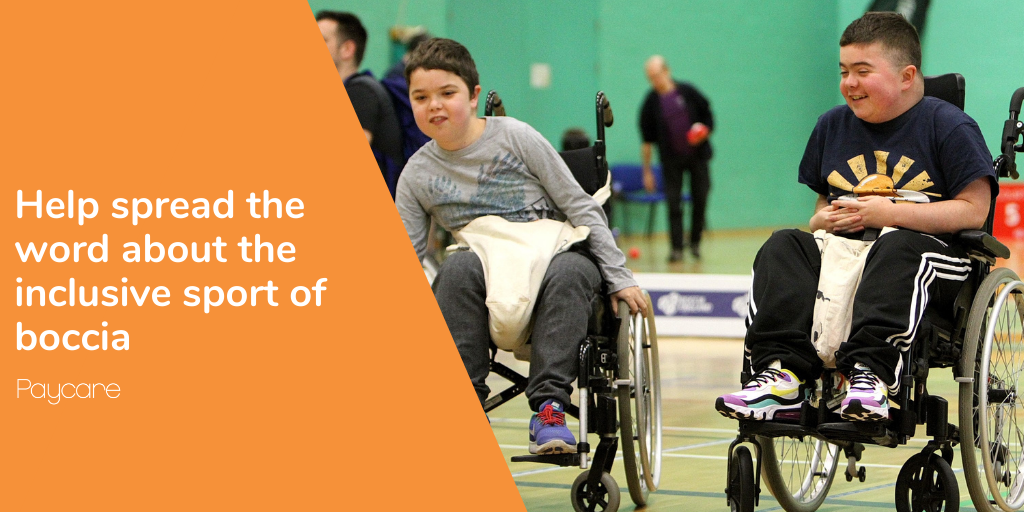Help spread the word about the inclusive sport of boccia