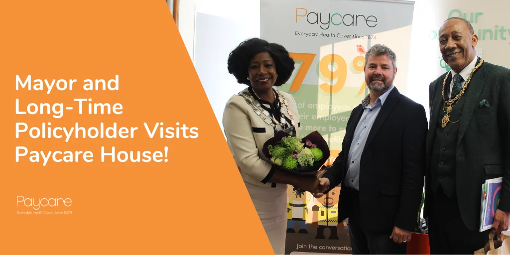 Mayor – and Long-Time Policyholder – Visits Paycare House!