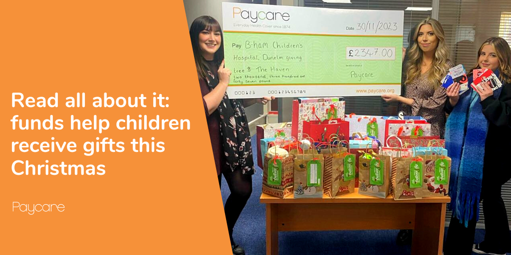 Fundraising - Read all about it funds help children receive gifts this Christmas
