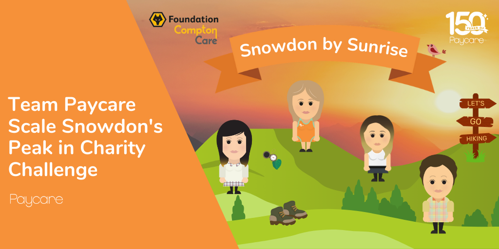 Team Paycare Scale Snowdon's Peak in Charity Challenge